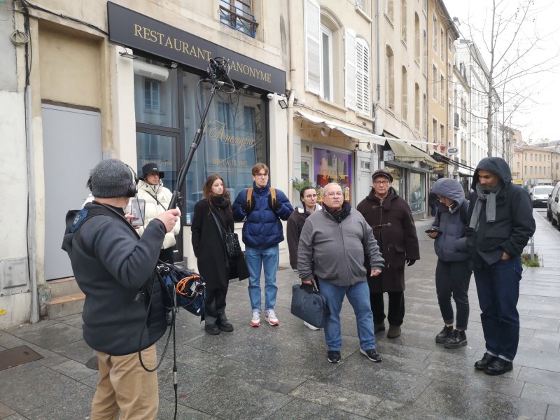 Réalisation d'un podcast avec les étudiants du Campus Artem à Nancy, 2023